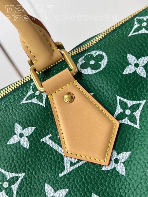 【独家实拍 M24417绿 】本款 Speedy  Bandoulière 40 Monogram Leather 手袋