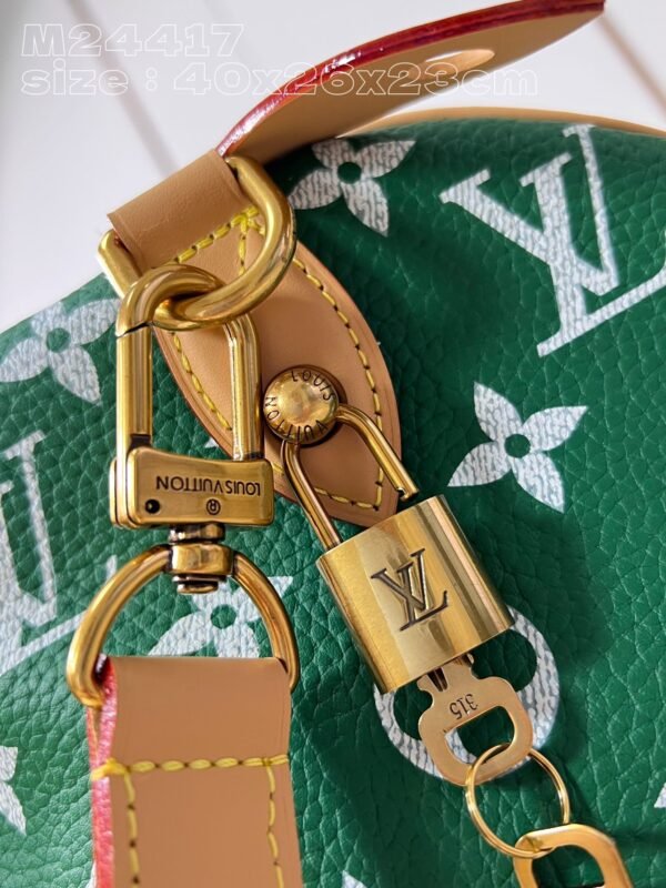 【独家实拍 M24417绿 】本款 Speedy  Bandoulière 40 Monogram Leather 手袋