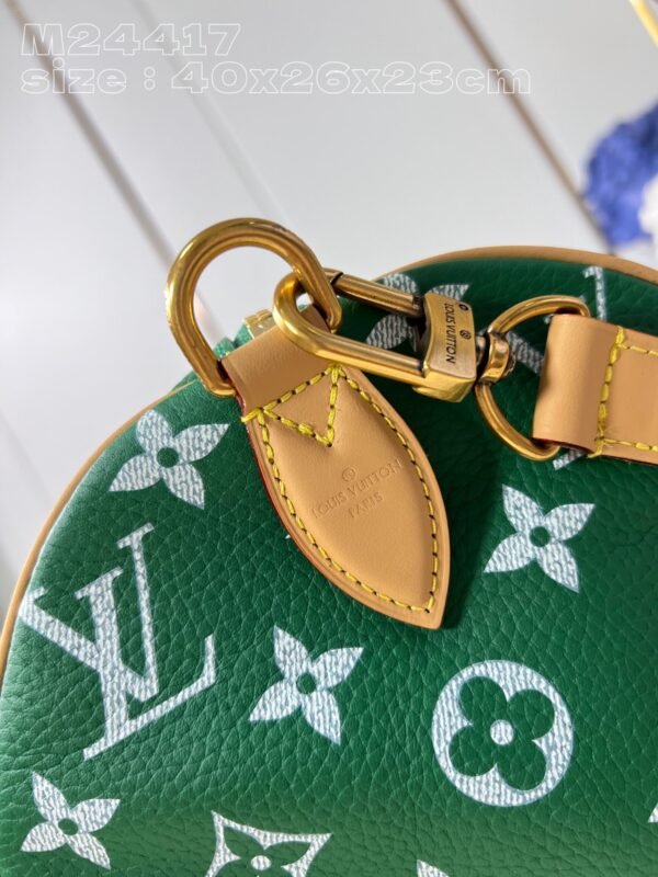 【独家实拍 M24417绿 】本款 Speedy  Bandoulière 40 Monogram Leather 手袋