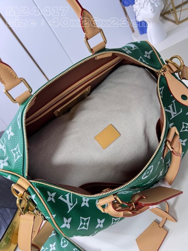 【独家实拍 M24417绿 】本款 Speedy  Bandoulière 40 Monogram Leather 手袋