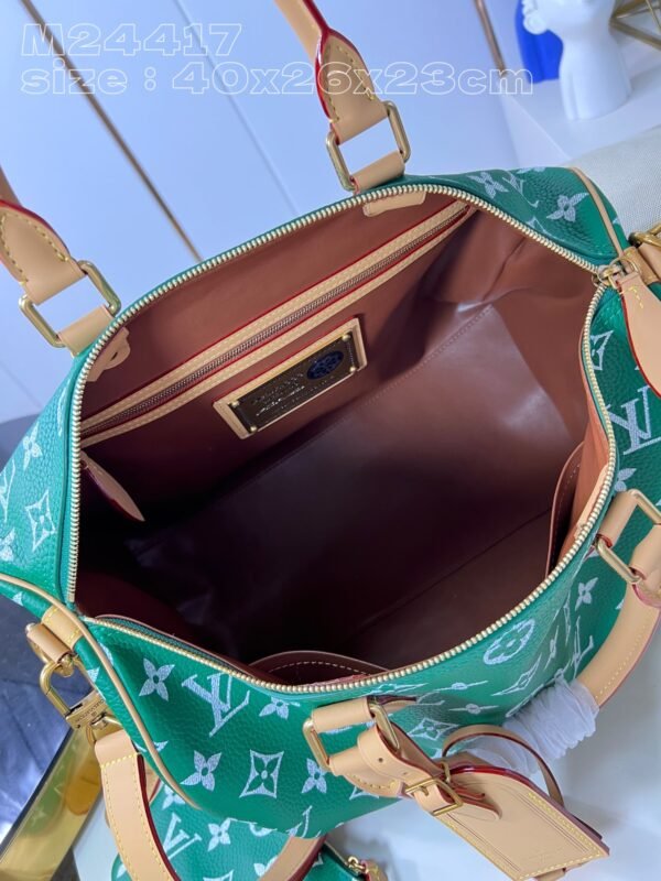 【独家实拍 M24417绿 】本款 Speedy  Bandoulière 40 Monogram Leather 手袋