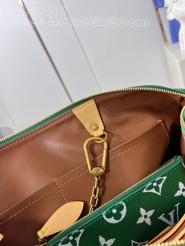【独家实拍 M24417绿 】本款 Speedy  Bandoulière 40 Monogram Leather 手袋