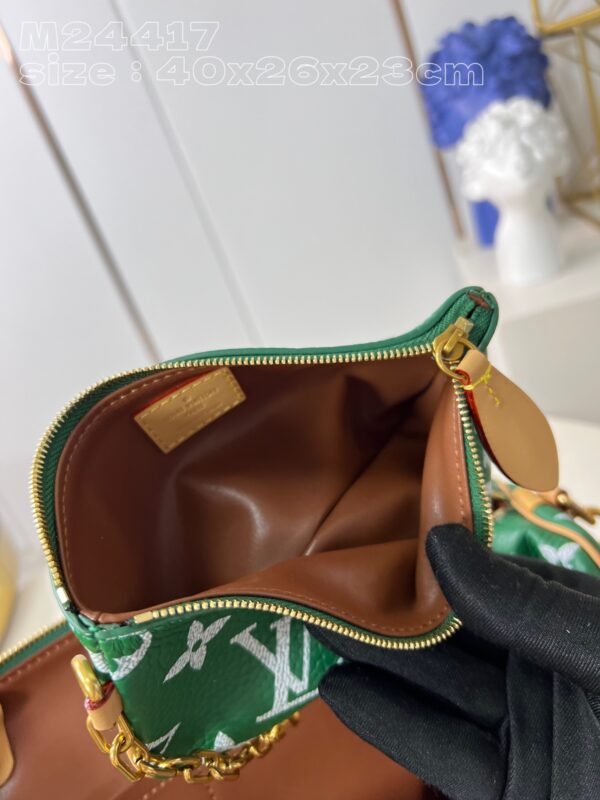 【独家实拍 M24417绿 】本款 Speedy  Bandoulière 40 Monogram Leather 手袋