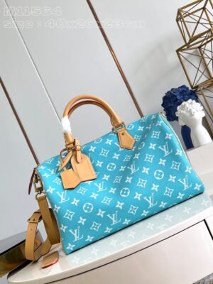 【独家实拍 M11564湖水兰 】本款 Speedy  Bandoulière 40 Monogram Leather 手袋