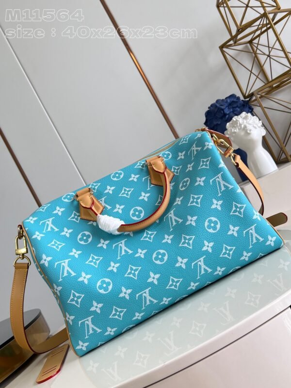 【独家实拍 M11564湖水兰 】本款 Speedy  Bandoulière 40 Monogram Leather 手袋
