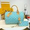 M11564浅蓝 Speedy 9 Bandoulière 40 Monogram Leather 手袋