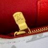 【LV x TM WALLET ON CHAIN IVY 手袋】M14239 白色/樱桃