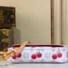 【LV x TM WALLET ON CHAIN IVY 手袋】M14239 白色/樱桃
