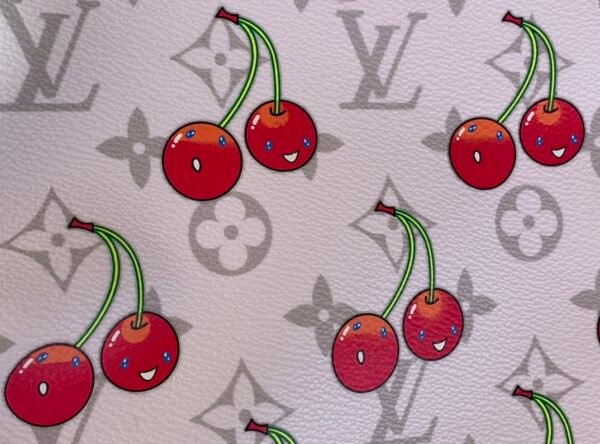 【LV x TM WALLET ON CHAIN IVY 手袋】M14239 白色/樱桃