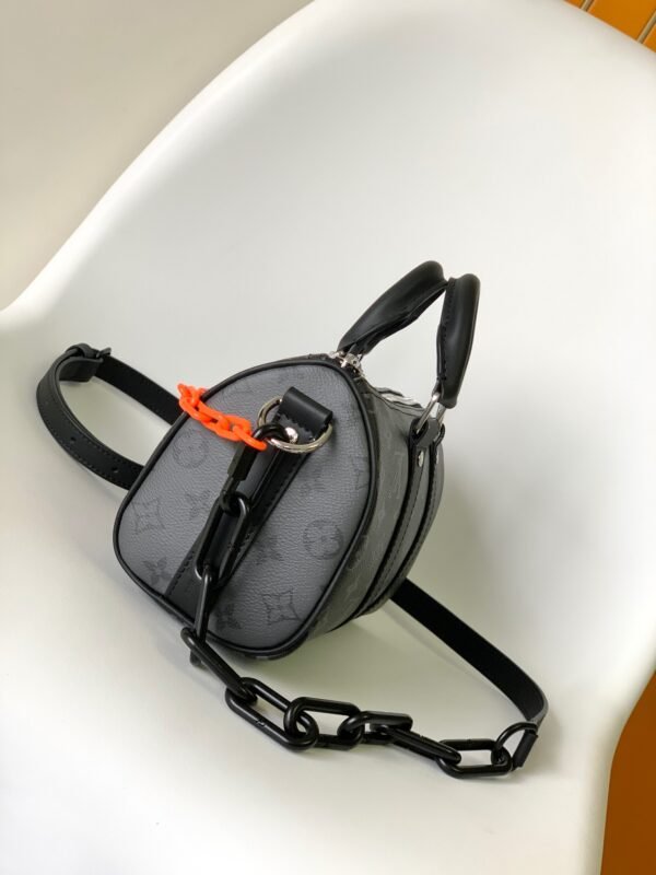 M46271链条黑花Keepall 25 手袋