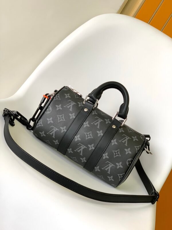 M46271链条黑花Keepall 25 手袋