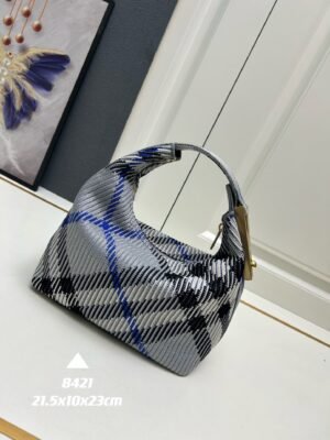 Burberry Mini Peg系列 格纹手提饭盒包