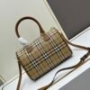（Burberry）经典复古格纹波士顿手提包（通勤枕头包）