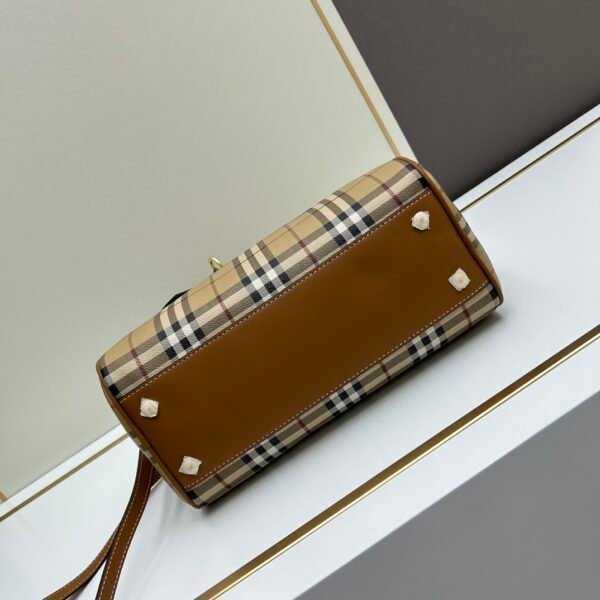 （Burberry）经典复古格纹波士顿手提包（通勤枕头包）
