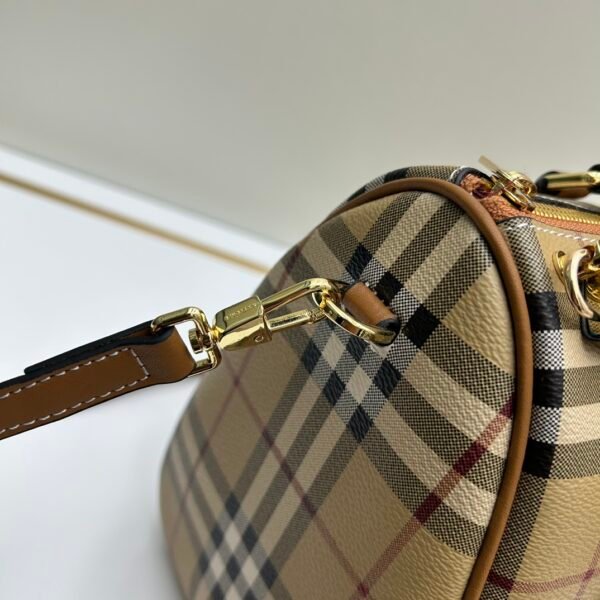 （Burberry）经典复古格纹波士顿手提包（通勤枕头包）