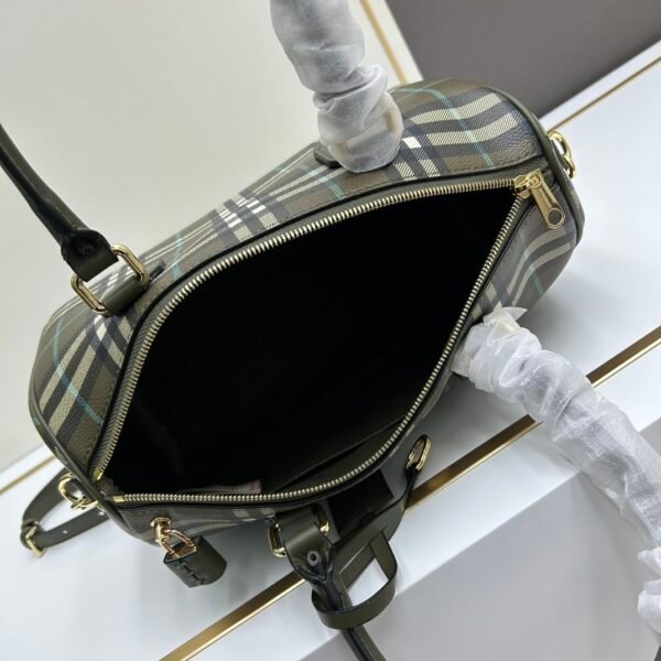 （Burberry）经典复古格纹波士顿手提包（通勤枕头包）