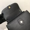 （Burberry）复古风黑色皮质手提斜挎小包