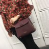 （Burberry）复古风黑色皮质手提斜挎小包