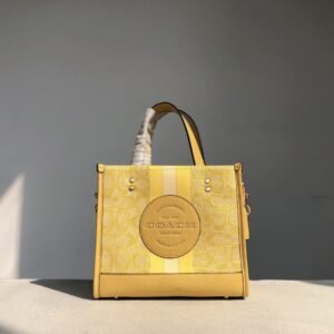 13430953194061045 Coach C8417 Dempsey迷你帆布Field Tote 22竖版小托特包