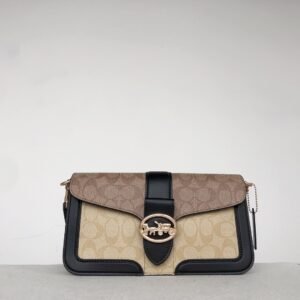 Coach 5509 Georgie 系列 经典老花logoz腋下包