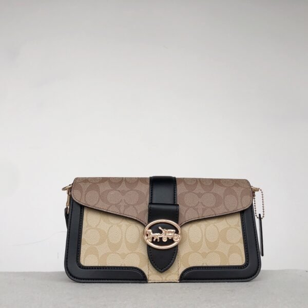 Coach 5509 Georgie 系列 经典老花logoz腋下包