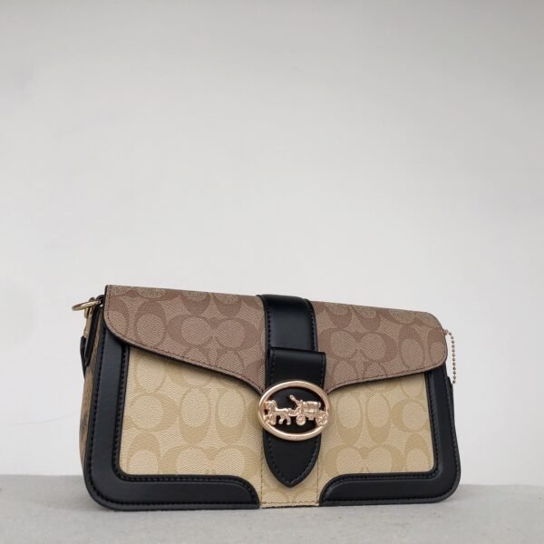 Coach 5509 Georgie 系列 经典老花logoz腋下包