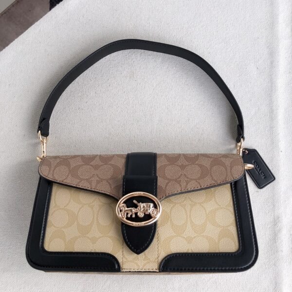 Coach 5509 Georgie 系列 经典老花logoz腋下包